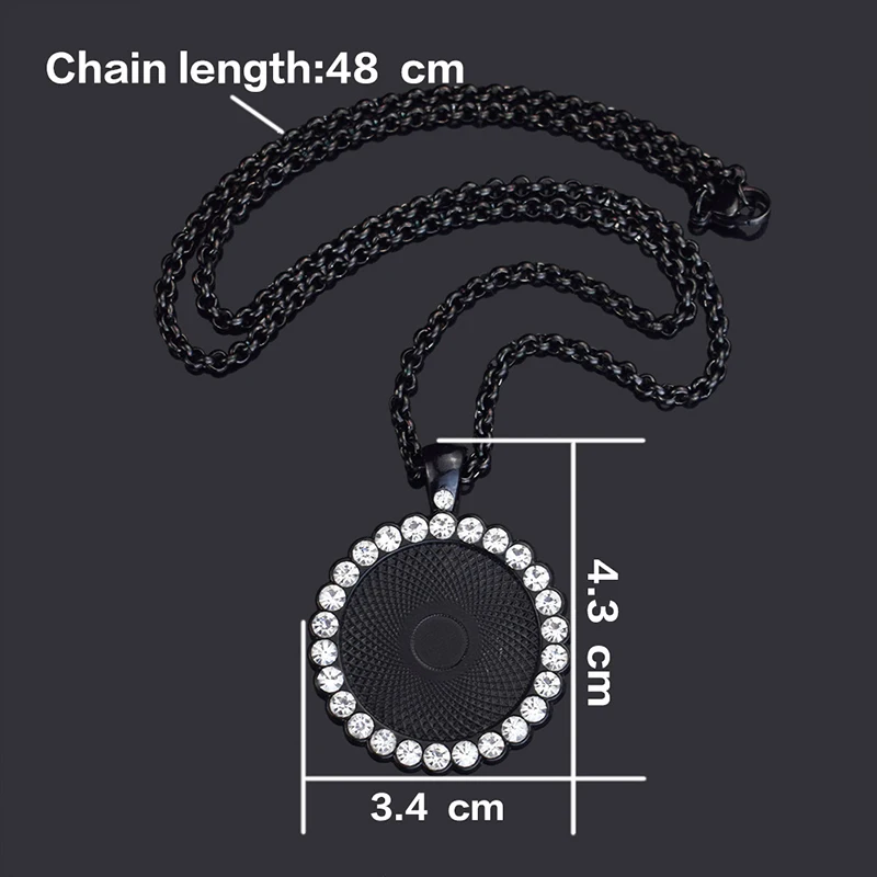 Подвески Esspoc ожерелье с кристаллами панк черные цепи светящаяся подвеска для