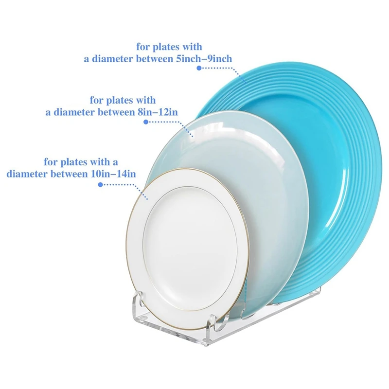 Стандартная подставка для посуды акриловая прозрачная тарелок подставки