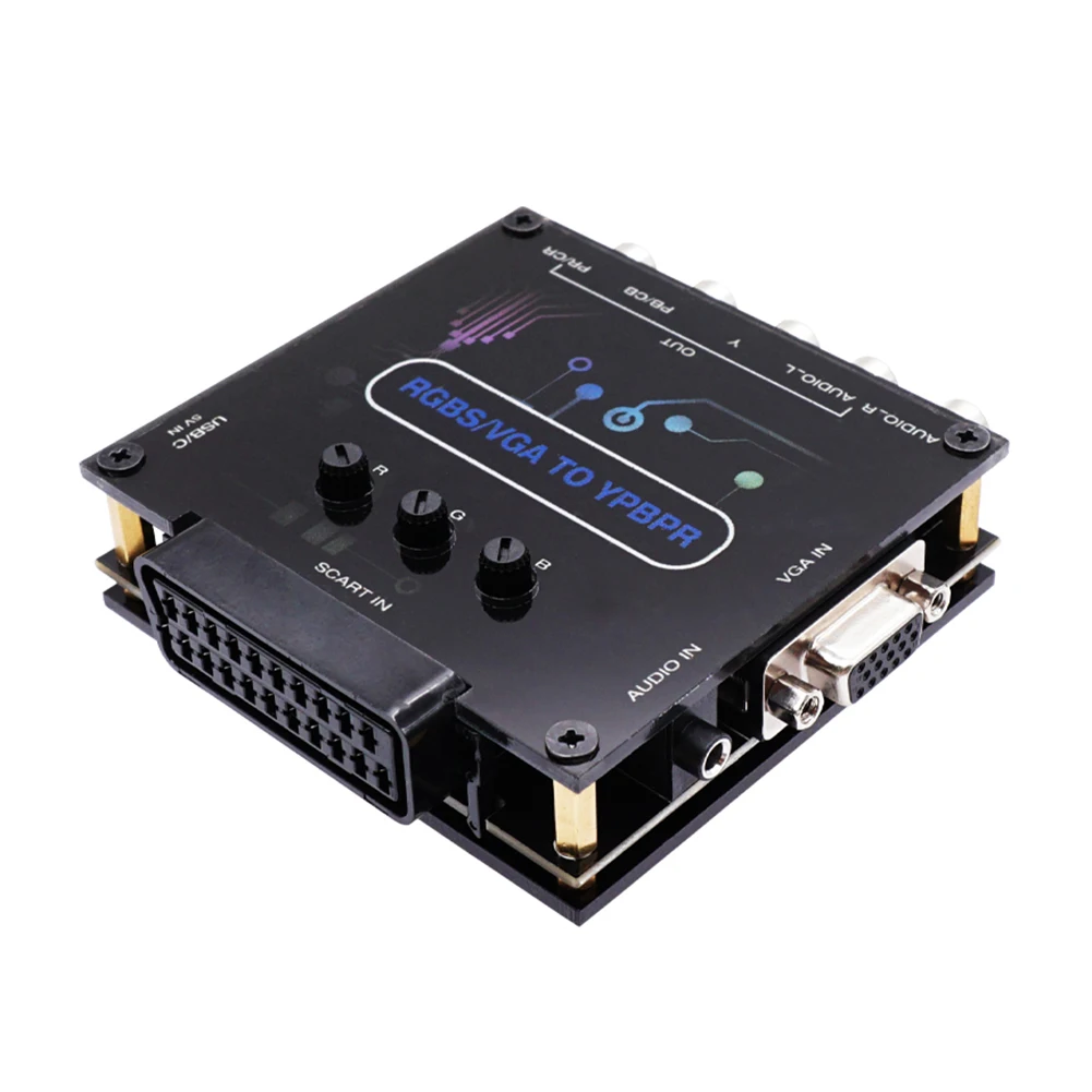

Адаптер для видеоадаптера, RGBS VGA SCART TO YPBPR