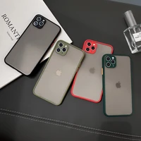 skin feel matte silicone hard phone case for iphone 13 12 11 pro max mini x xr xs 7 8 6 6s plus se shockproof bumper back cover