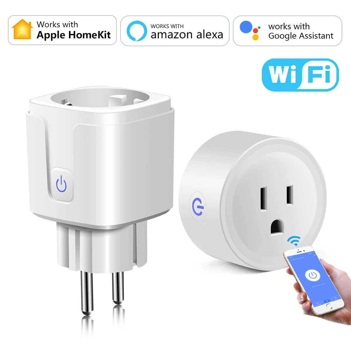 

Умная розетка с поддержкой Wi-Fi, 16 А