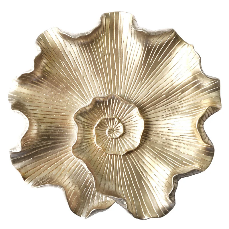 Европейский Креативный Лотос украшение для стены в виде листьев и рыбок