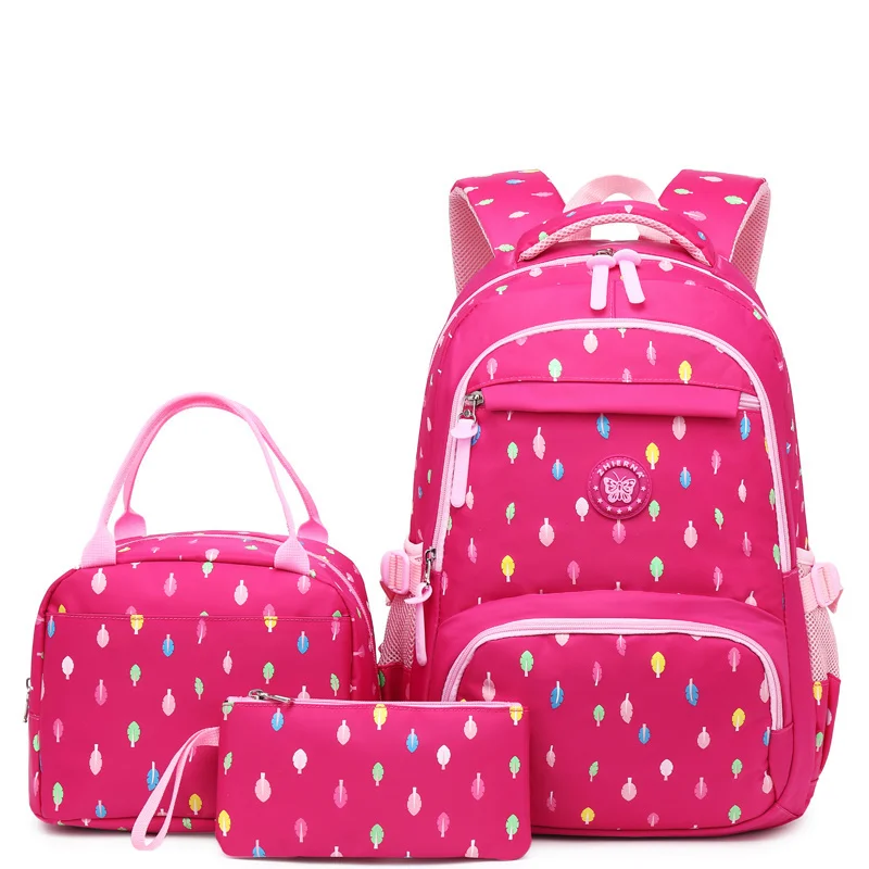 

Kid SchoolBags 2023 3pcs/Set Backpacks for School Children Mochilas with Lunch Case Desinger Casual Satchel Student