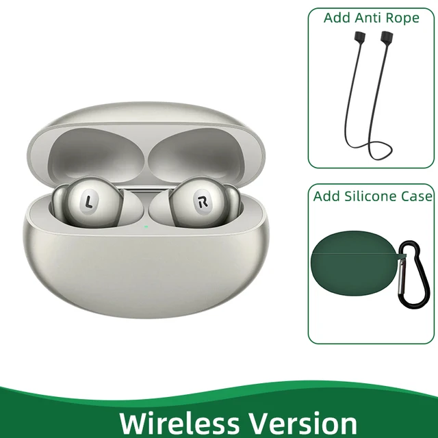 OPPO ENCO X2 gold wireless + anti-lose cable + green case