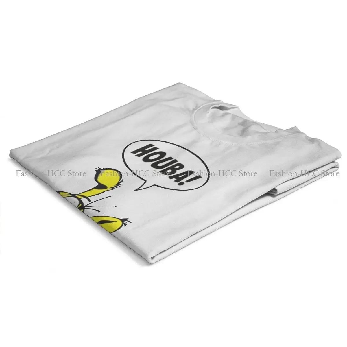 Оригинальная футболка HUBA Marsupilami с круглым воротником Gaston Lagaffe из полиэстера