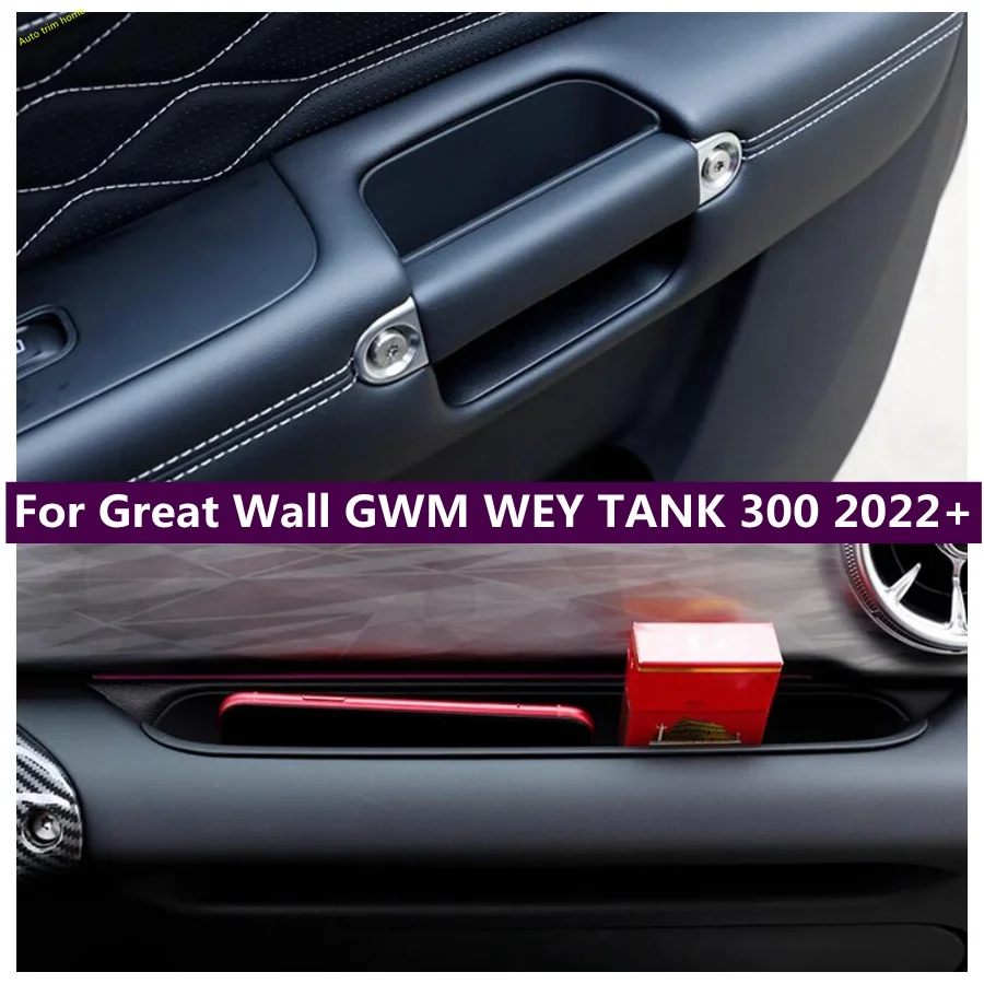 

The Co-pilot / Front / Rear Storage Handle Tray Organizer Container Holder Box Cover For Great Wall GWM WEY TANK 300 2022 2023