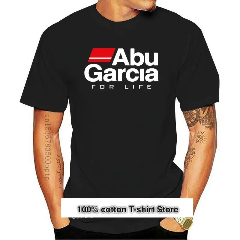 

Camiseta negra con Logo de ABU GARCIA FOR LIFE para hombre y mujer, camisa fresca informal de orgullo, moda Unisex, 2021