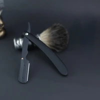gold plated old hand razor mens beard shaving knife shaving knife hairdressing knife holder