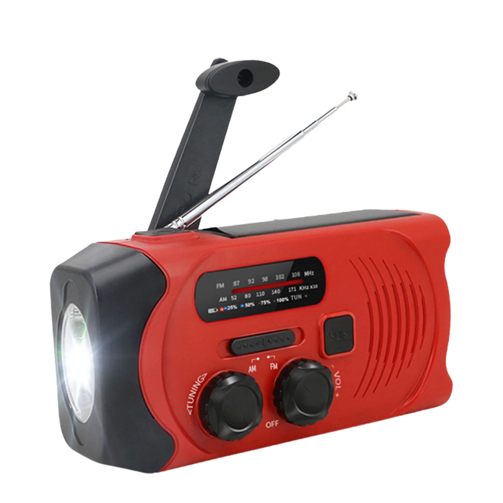 

Emergency Radio Emergency Weather Radio AM/FM/WB Emergency Crank Radio Portable Weather Alert Radio Emergency Flashlight Radio