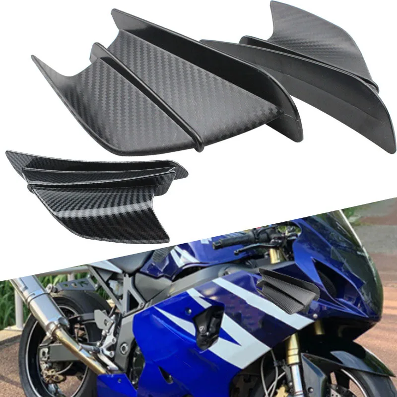 

Motorcycle Modified Carbon Fiber Stationary Wing Power Assembly Spoiler Intake Wing Pasted Stationary Wing
