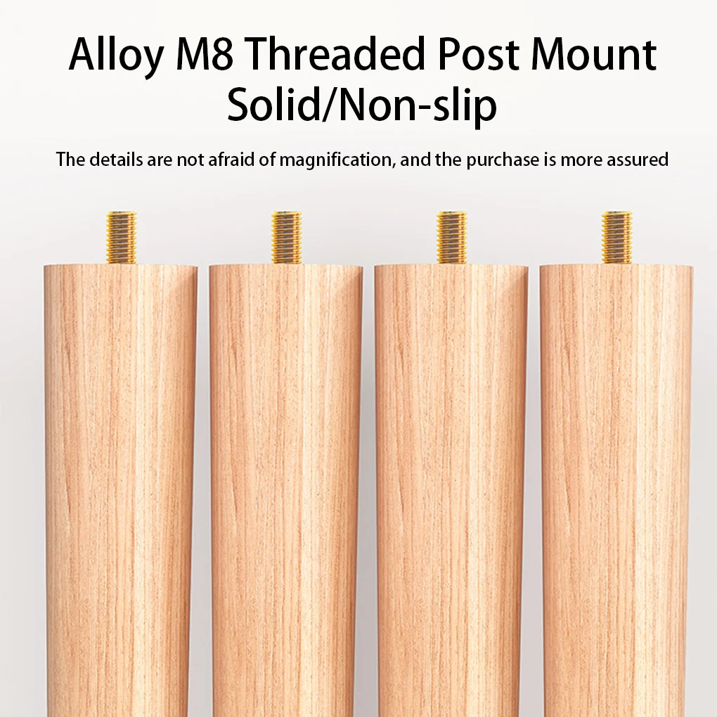 

4PCS Wood Furniture Legs Chair Desk Replacement Cabinet Feet Removable Woodworking Carpenter Spare Parts Accessories