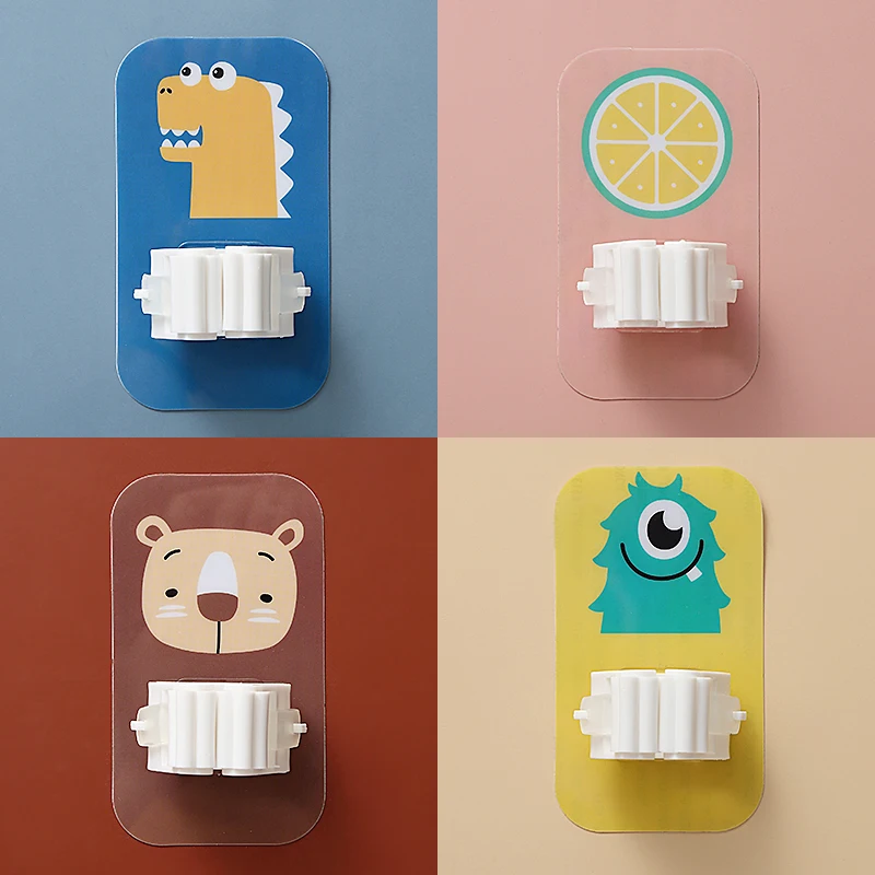 

Original Design Mop Clip Wall-Mounted Punch-Free Waterproof Seamless Creative Cartoon Multi-Function Mop Clip
