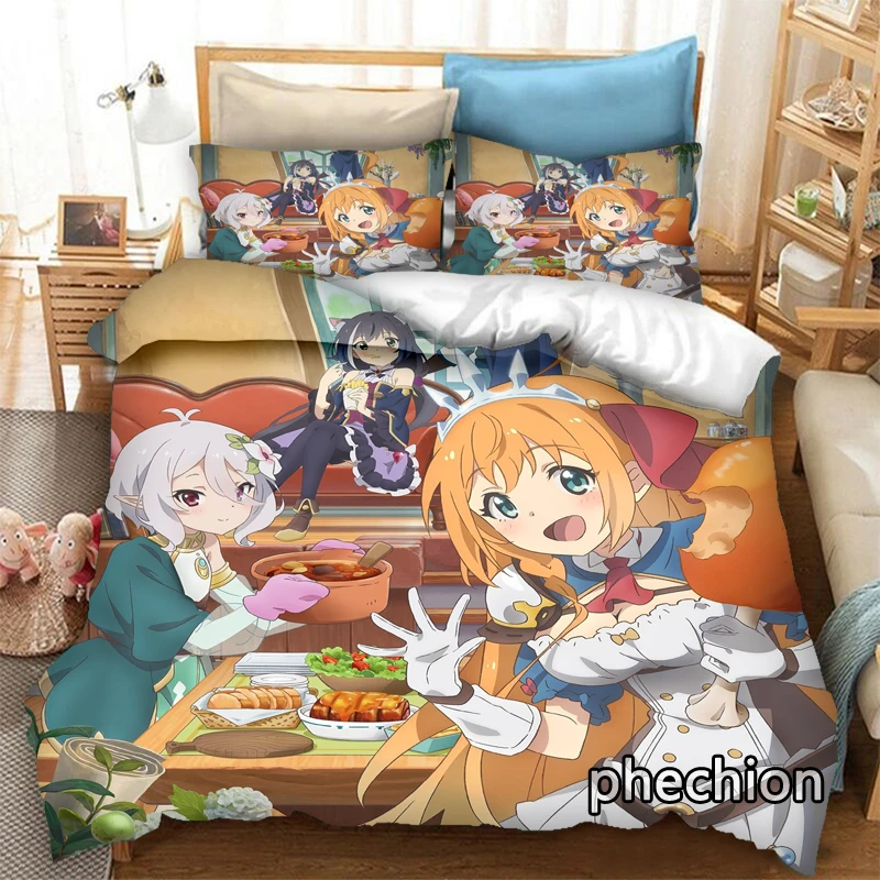 Комплект постельного белья phechion Princess Connect Re Dive с 3D принтом, пододеяльники, наволочки, цельный Комплект постельного белья, s постельное белье K351
