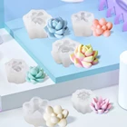 Силиконовая форма сделай сам для суккулентов, имитация растений, 3D форма для Ароматических Свечей, форма для ароматерапии, мыла ручной работы
