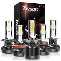 txvso8 h4 led car headlight bulb 8000lm 6000k car head lamp bulbs led 9005 hb3 9006 hb4 9012 h1 h4 h7 h8 h9 h11 fog car light