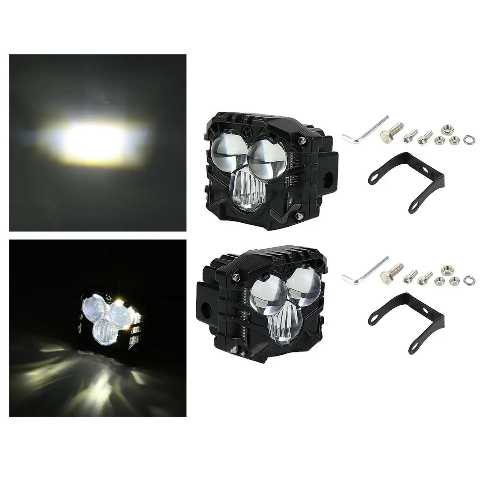 2 шт. точечные фары противотуманные 6070K 3500LM для автомобилей 12 В-24 В