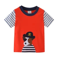 jumping meters summer boys girls t shirts childrens embroidery dog fashion baby short sleeve kids tees tops costume
