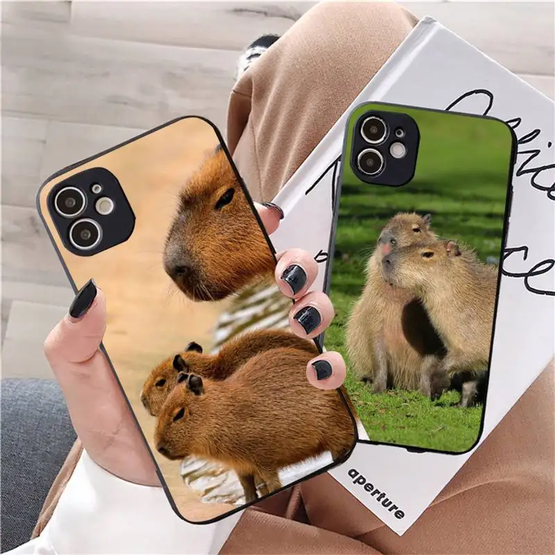 

Capybara cute animal Phone Case For iphone 12 11 13 7 8 6 s plus x xs xr pro max mini shell