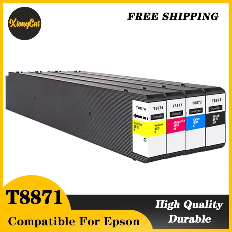 T8871 T8872 T8873 T8874 картридж совместимый с цветным струйным принтером Epson WorkForce WF-C17590a