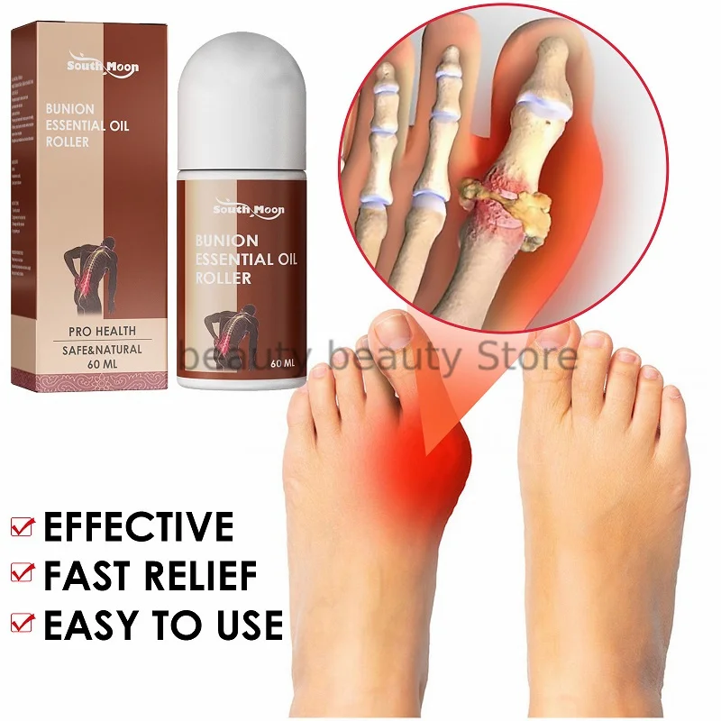 

60ML Bunion Essential Oil Roller Pain Relief Massage Roller Relieve Inflammation Joint Correction of Thumb Valgus Foot Care