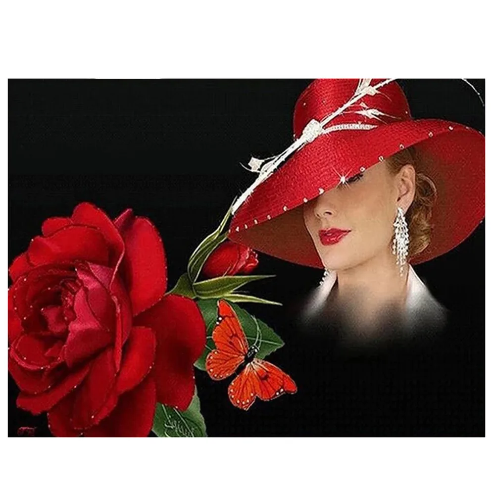 Алмазная 5D картина Роза вышивка сделай сам портрет мозаика для вышивки крестиком