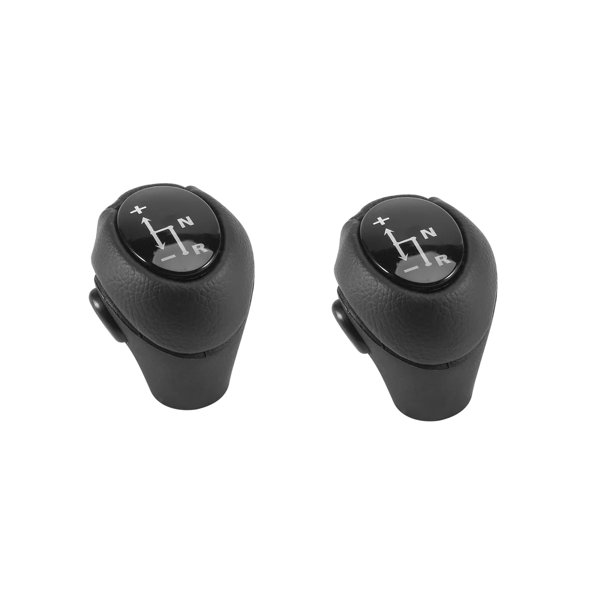 

2PCS Gear Knob Automatic Knob Black for Smart Fortwo 450 451 1998-2014 Smart Roadster 452 03-2006 Gear Head Case Sleeve