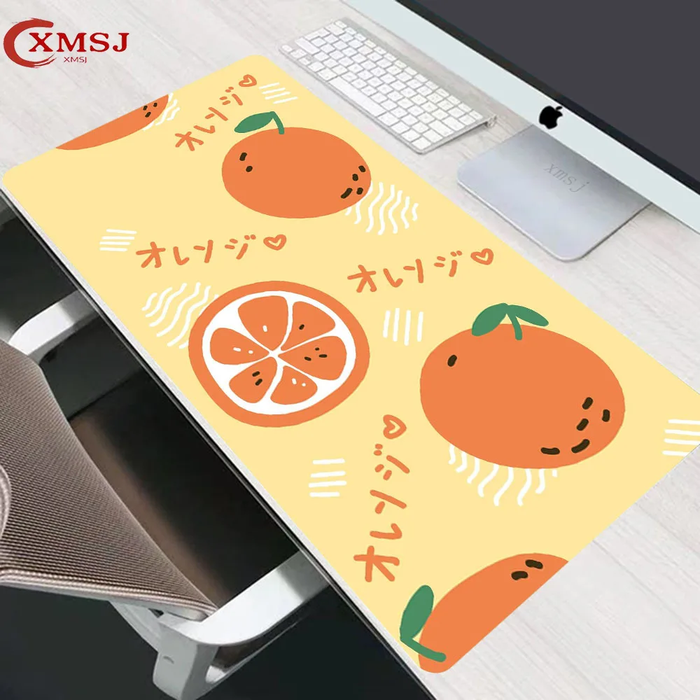 

Kawaii cute fruit painting mouse pad large game accessories mouse pad notebook desktop office computer carpet home life XXL40x90