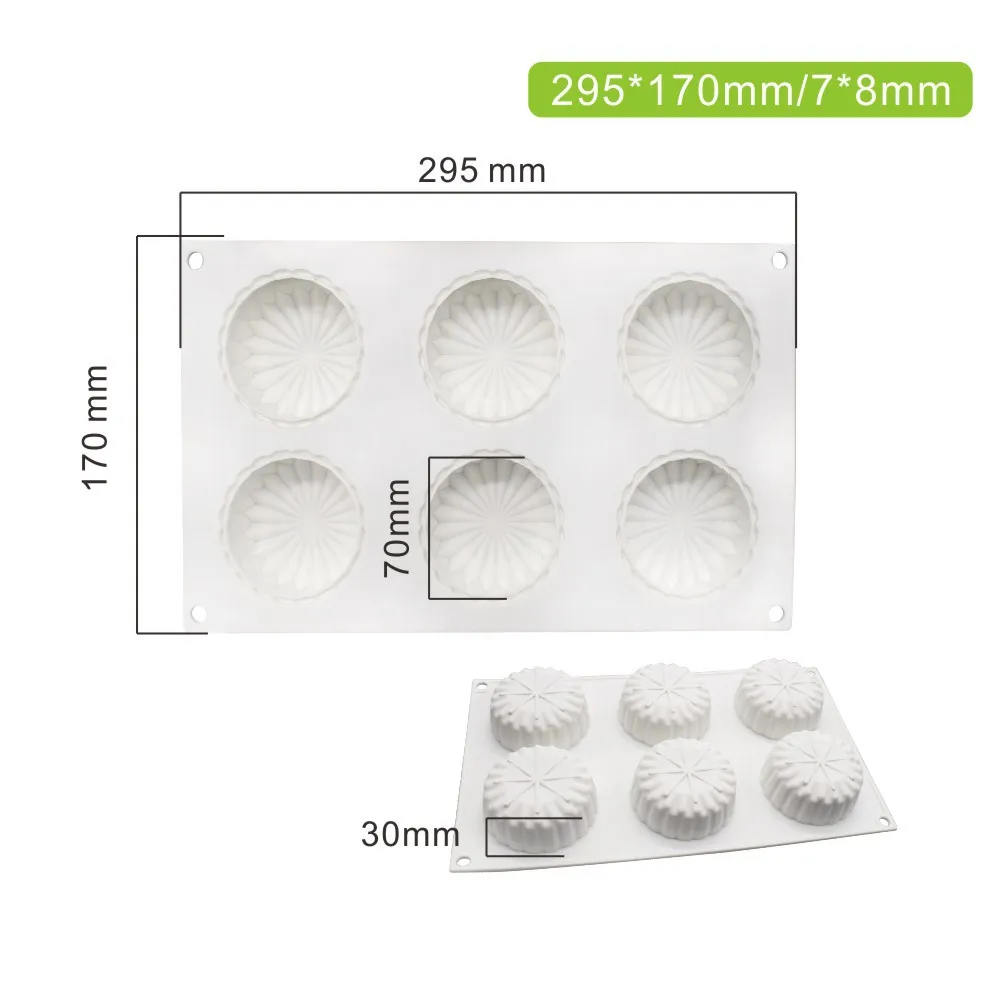 Круглый силиконовый мусс от оригами наполнитель для торта Луна сделай сам