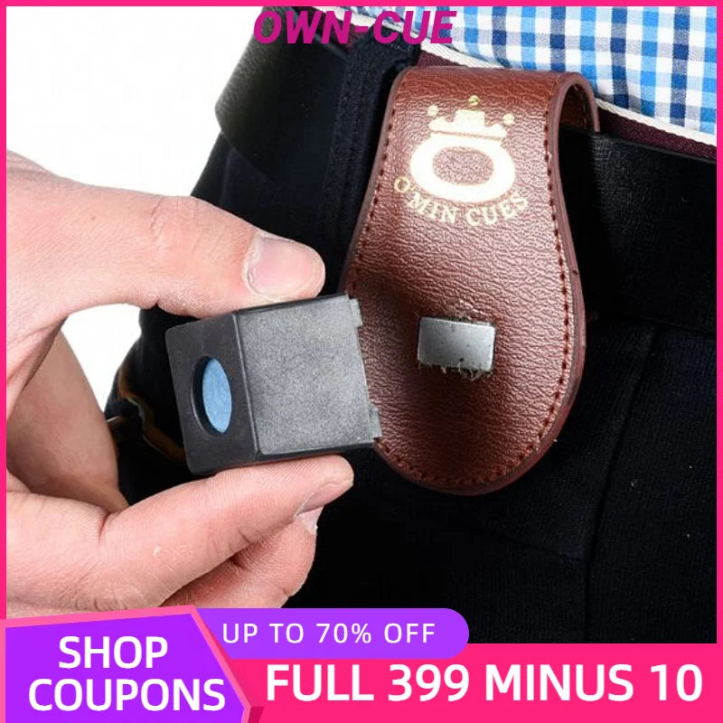 

O'MIN Pool Cue Snooker Chalk Holder Durable Carrying Holder Magnetic Easy Convenience Comfortable Billiard Accessories New 2019