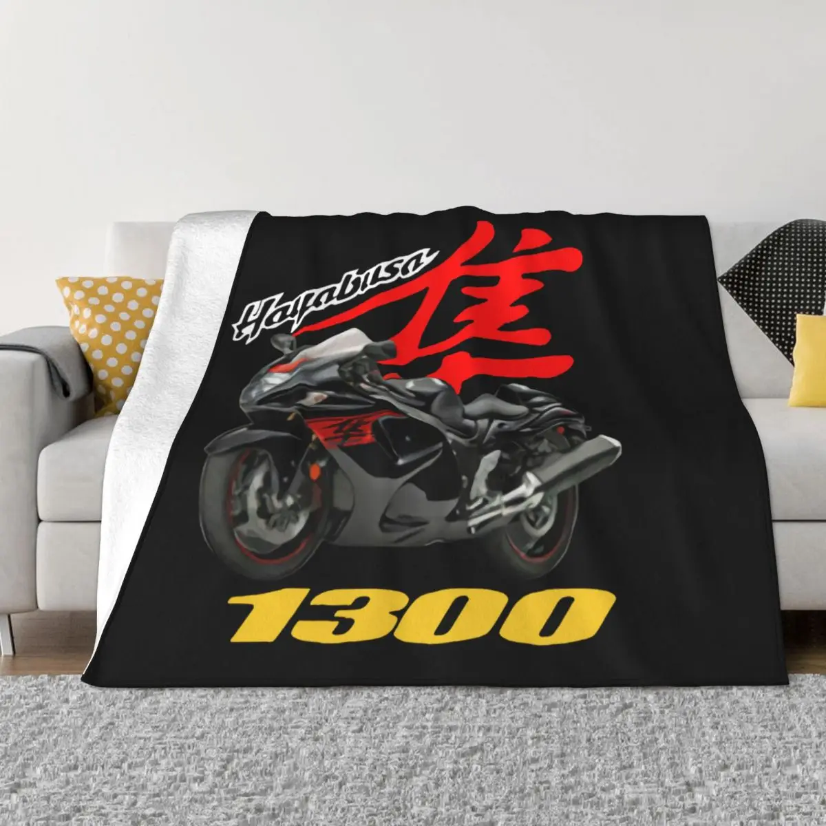 

Hayabusa Motorsport Racing 1300 Men's Bedspread Anime Blanket Twin Bed Baby Blanket Cool Microfibers Anti-pilling Non-stick Soft