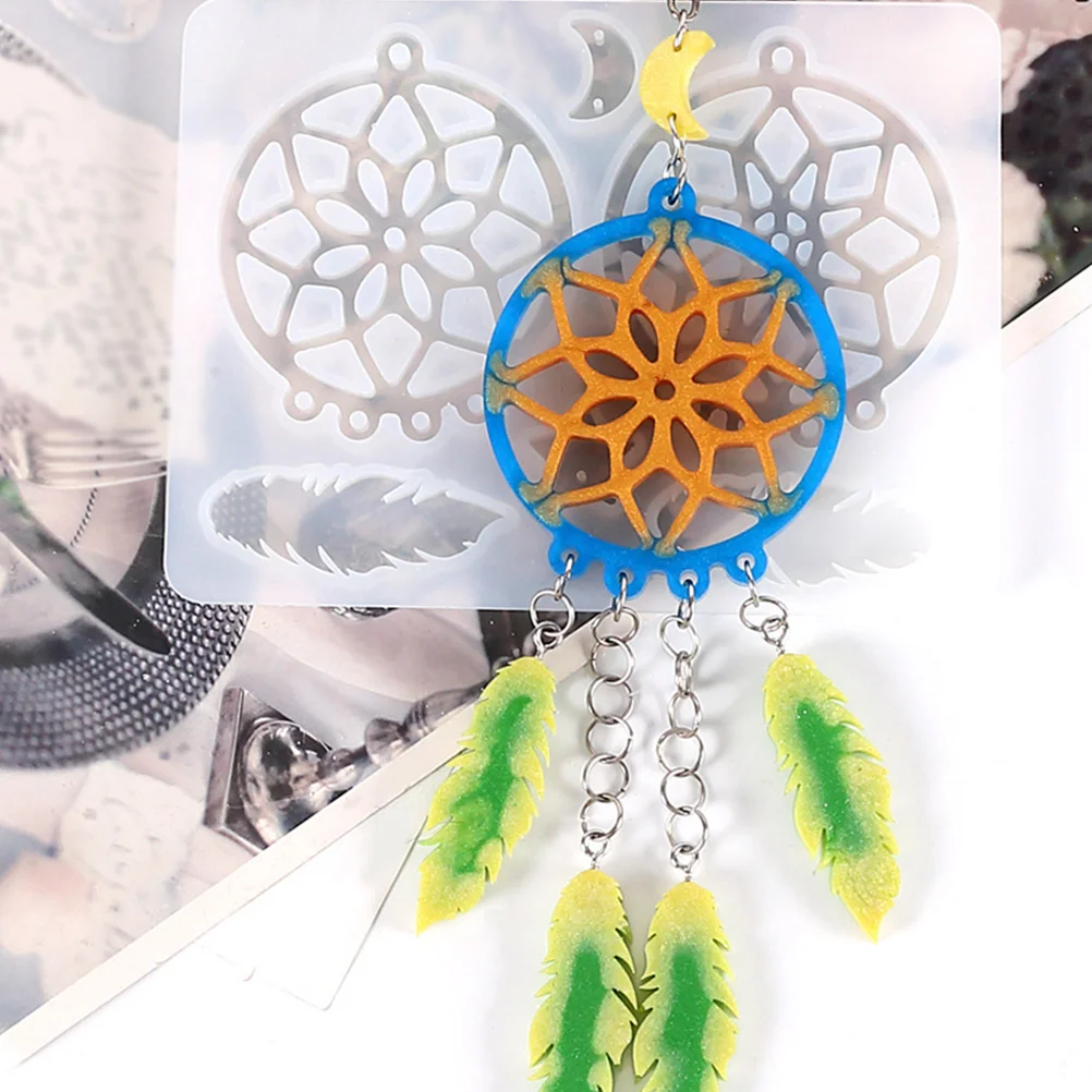 

Silicone DIY Mold Dream Catcher Making Tool Molds Casting Kit Tray Girls Kits Crystal