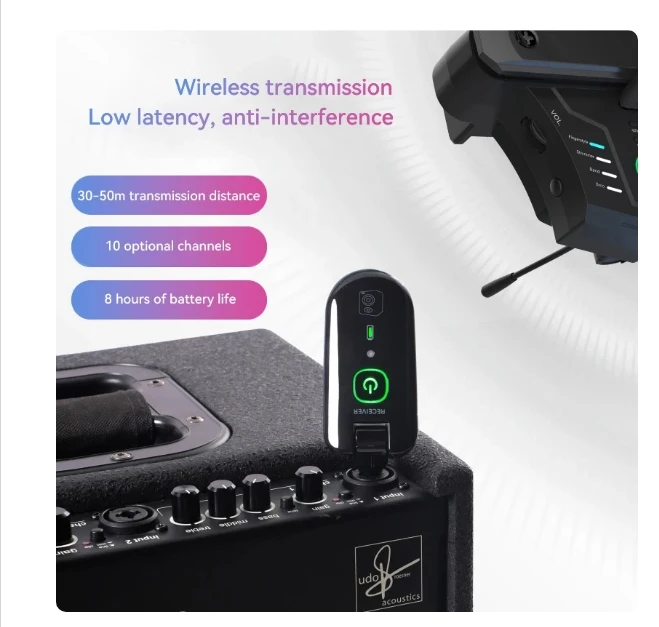 Двойные беспроводные резонансные звукосниматели G0 Pro для гитары