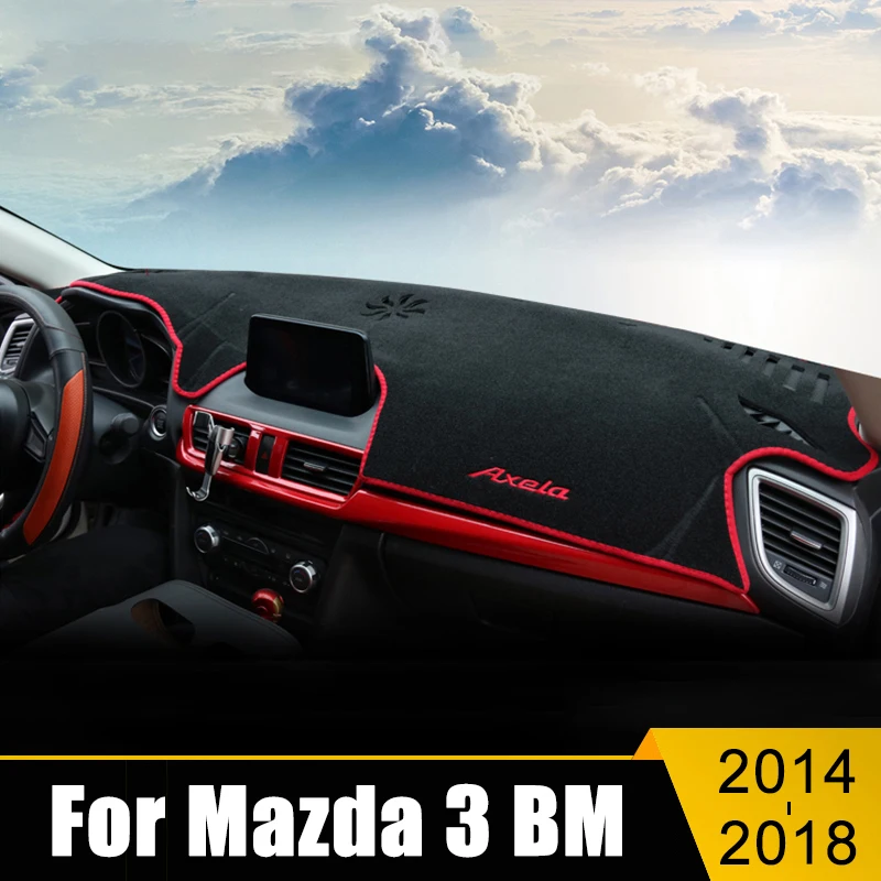 

For Mazda 3 BM Axela 2014 2015 2016 2017 2018 Car Dashboard Cover Avoid Light Pads Instrument Platform Desk Carpets Accessories