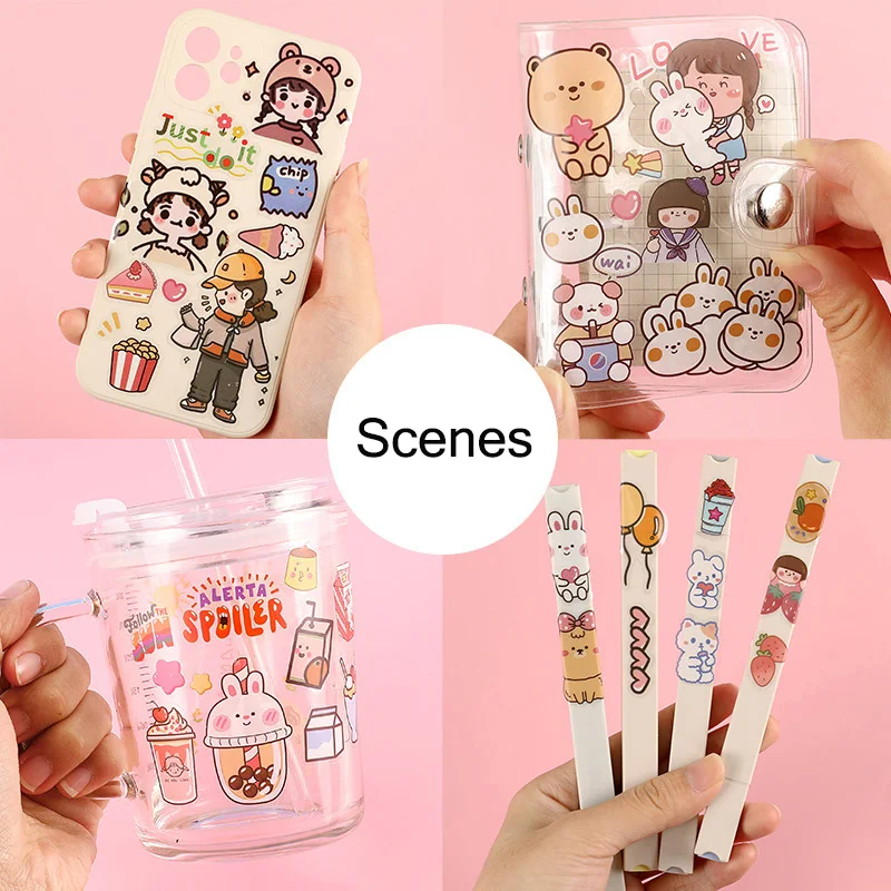 6 наклеек новые Мультяшные граффити водонепроницаемые наклейки на скутер