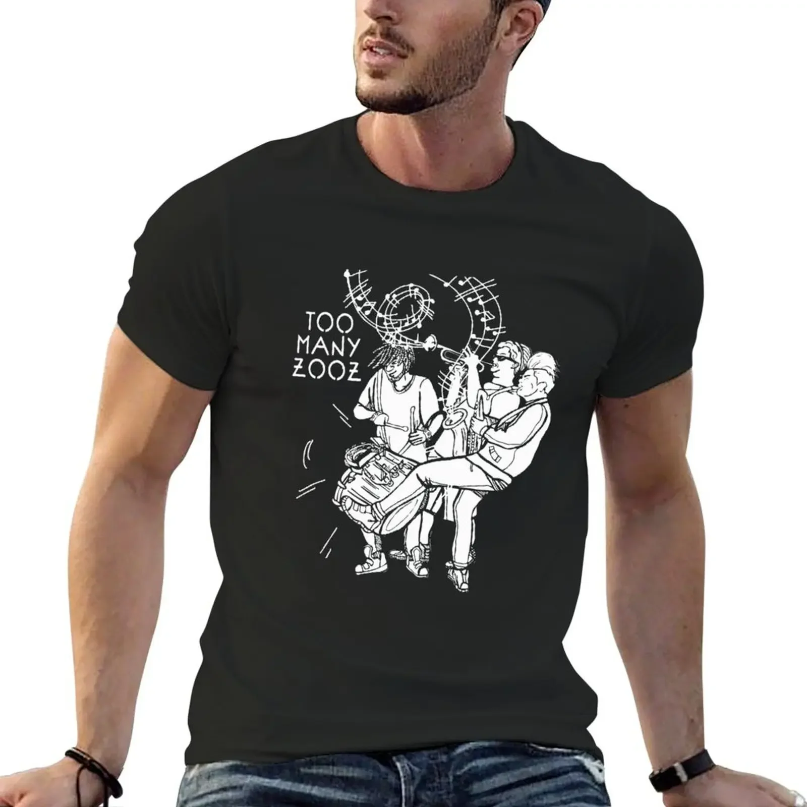 Футболка TOO MANY ZOOZ летний топ уличная одежда аниме фигурки простые белые футболки