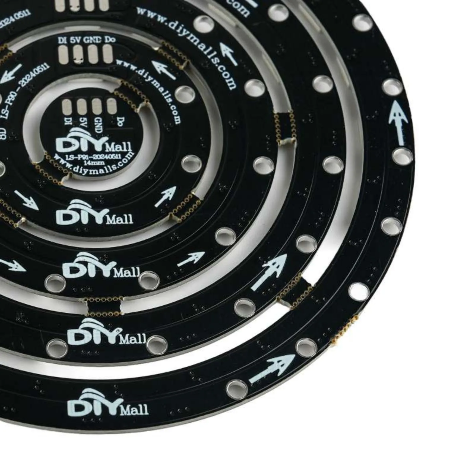 61 бит 61X ws 2812 5050 RGB светодиодная кольцевая лампа со встроенными драйверами 1 + 8 12 16 24