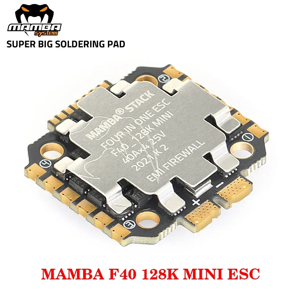 Фото BoMassDIATONE MAMBA MINI F30/F40_BLS BLHeli_S/BLHeli_32 4в1 ESC Dshot 300-600-1200 Установка 20 мм, M2/M3 для RC FPV дрона №5