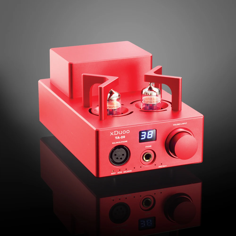 XDUOO TA-20 HIFI High Performance Full Balanced Classical 12Au7 Tube Stereo Audio Headphone Amplifier with XLR AUX AMP |