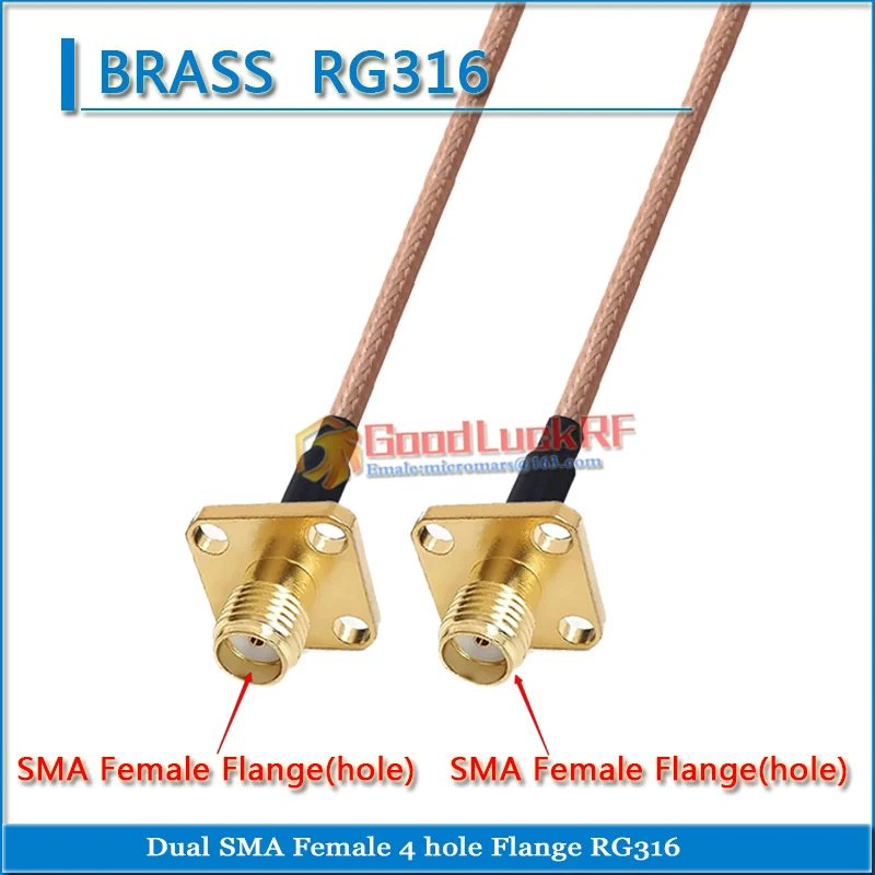 

Комплект переходников SMA-KF RG316