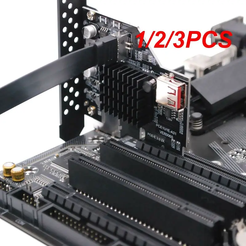

1/2/3PCS PCIE USB 1X to Type-E Expansion Card PCI E X1 X16 ASM3142 Add On Cards Support Windows 8 10 32/64Bit PCIE Type C