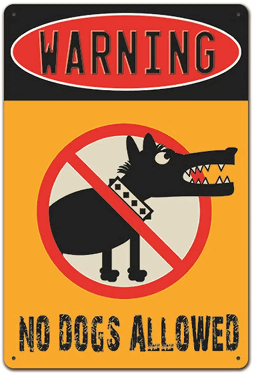 

Warning Dog Vintage Metal Tin Signs Poster Tin Plate Painting for Bar Family Decoration 20x30cm Metal Tin Sign Wall Sign