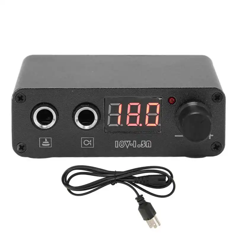 

Footswitch Professional Tattoo Power Supply Alloy Dual Modes Tattoo Power Source with LCD Display 100-230V Tattoo Equipment