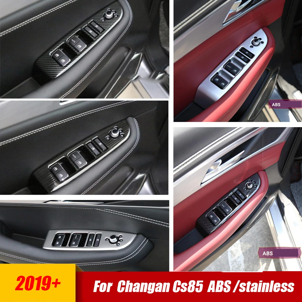 

Stainless / ABS LHD CAR Door Window Glass Lift Control Switch Panel Cover Trim For Changan Cs85 2019 2020 2021 2022 accessories