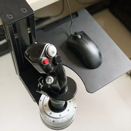 

Tumastefatos hotas pig rod X56 VKB flight rocker desktop mounting bracket keyboard and mouse tray