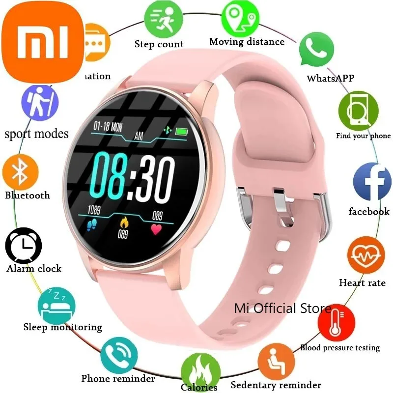 

Xiaomi Smart Watch Women Men Color Screen Waterproof Call Passometer Sports Smartwatch Heart Rate Blood Pressure Fitness Tracker