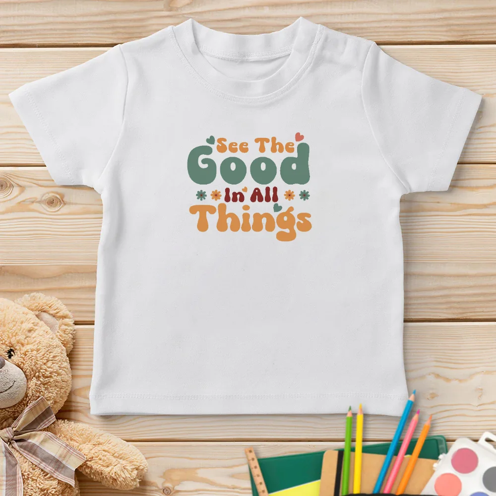 

Custom See The Good In All Things Short Style T-Shirt Personalized Can Customize The pattern You Want