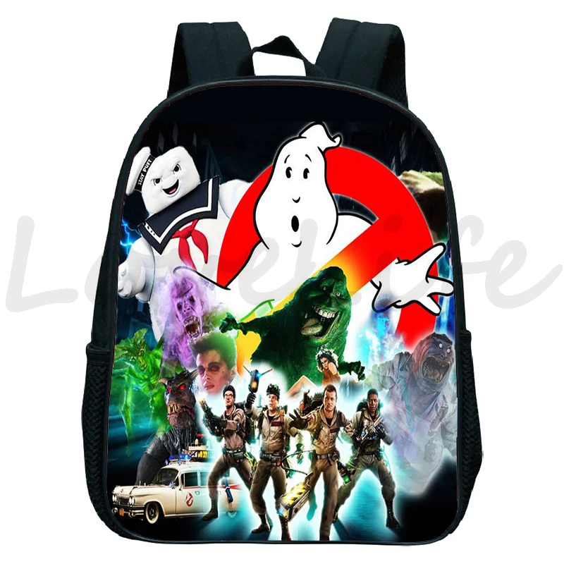 Ghostbusters Backpack Afterlife Print School Bgas Kids Kindergarten Rucksacks Children Anime Bookbag Cartoon Mini Mochila gift