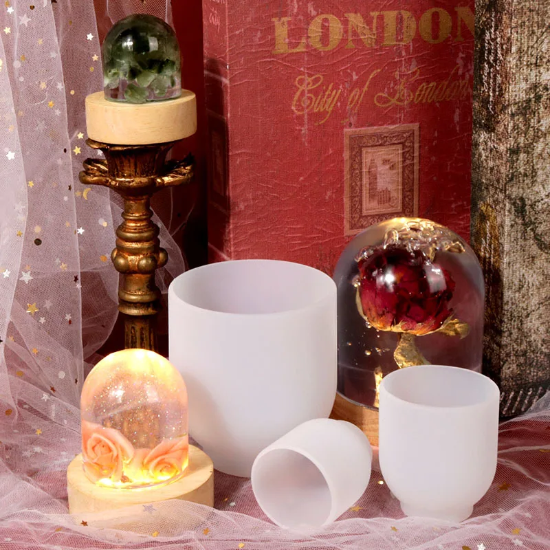 

1PCS Dome Column Silicone Molds Dried Flower Decoration Cylinder Mirror Silicone Mold DIY Home Decor Resin Craft Tools Mould