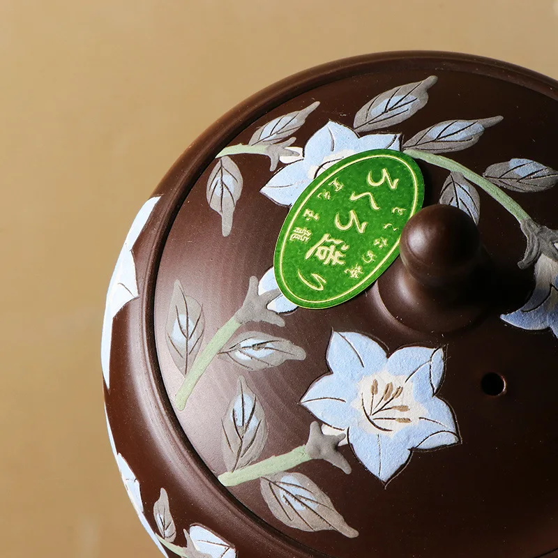 Японский импортный часто Гладкий горлящий чайник с боковой ручкой Нефритовый