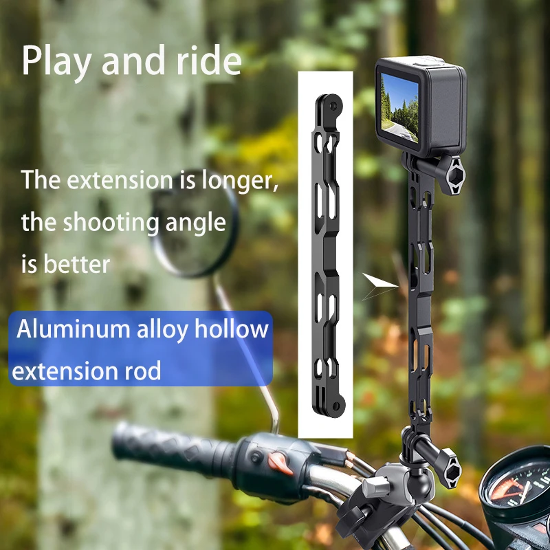 

TELESIN Aluminum Alloy Hollow Extension Lever for Gopro11/10/9/Action3 Sports Camera Accessories